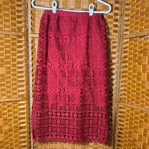 Lily’s Closet red lace Skirt